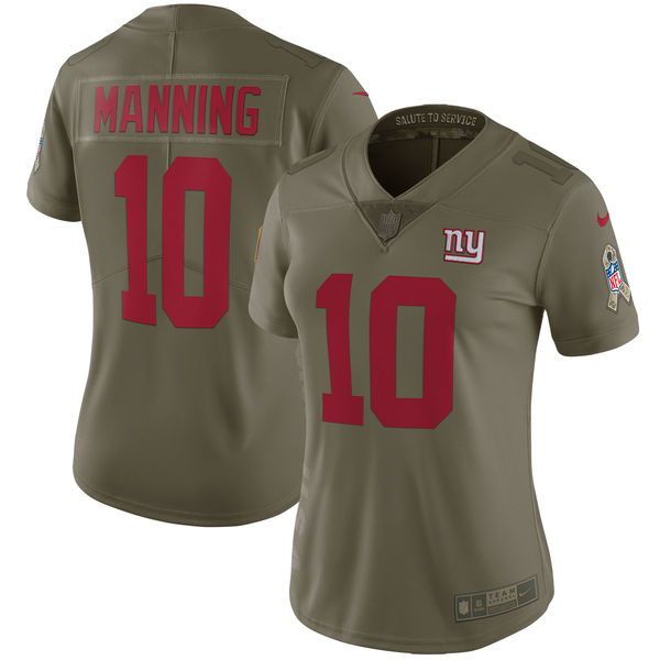 Women New York Giants #10 Manning Nike Olive Salute To Service Limited NFL Jerseys->toronto maple leafs->NHL Jersey